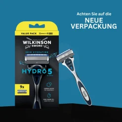 Wilkinson Sword Hydro 5 Skin Hydration Rasierer + 9 Ersatzklingen