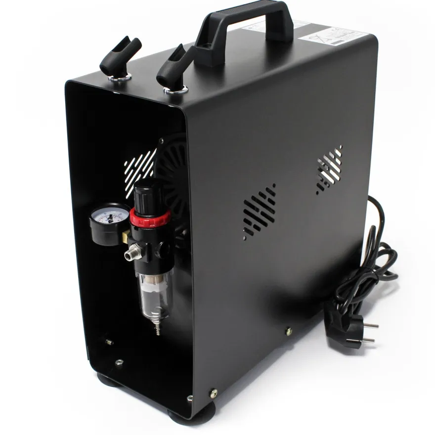 Wiltec Airbrush Einzylinderkompressor AF186A Lufttank 4bar Abschaltautomatik