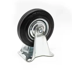Wiltec Bockrolle 125mm Vollgummirad 100kg Transportrolle Möbelrolle Industrie