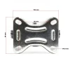 Wiltec Bockrollen Set 2x Transportrolle Vollgummirad 125mm 100kg Metallfelge