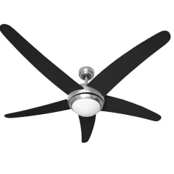 Wiltec Deckenventilator Ø136cm Ventilator 70W Deckenlüfter Lampe Fernbedienung