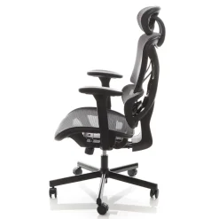 Wiltec Ergonomischer Bürostuhl Kopfstütze 150kg Schreibtischstuhl Drehstuhl