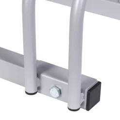 Wiltec Fahrradständer 3 Räder 70,5x33x27cm pulverbeschichtet grau Fahrrad