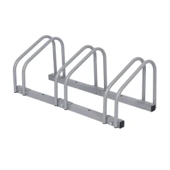Wiltec Fahrradständer 3 Räder 70,5x33x27cm pulverbeschichtet grau Fahrrad