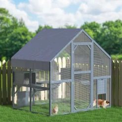 Wiltec Freilaufgehege Katzen 140x187x187cm Katzenfreigehege Holz Außengehege