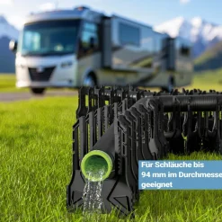 Wiltec Halterung Abwasserschlauch 4,5m Schlauchhalterung Schlauchhalter Camping