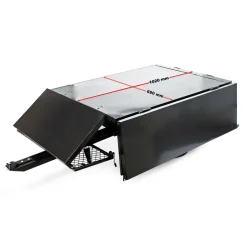 Wiltec Kippanhänger 166,5x77,5x106cm 300kg Rasentraktor Kipper Kippmulde Garten