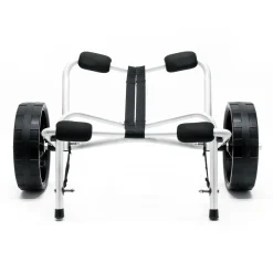Wiltec klappbarer Alu Transportwagen 68 kg Kanuwagen Kajakwagen Surfwagen SUP