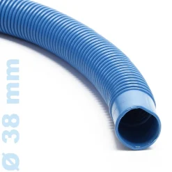 Wiltec Poolschlauch 21 m ?38 mm Schwimmbadschlauch mit Muffe Saugschlauch
