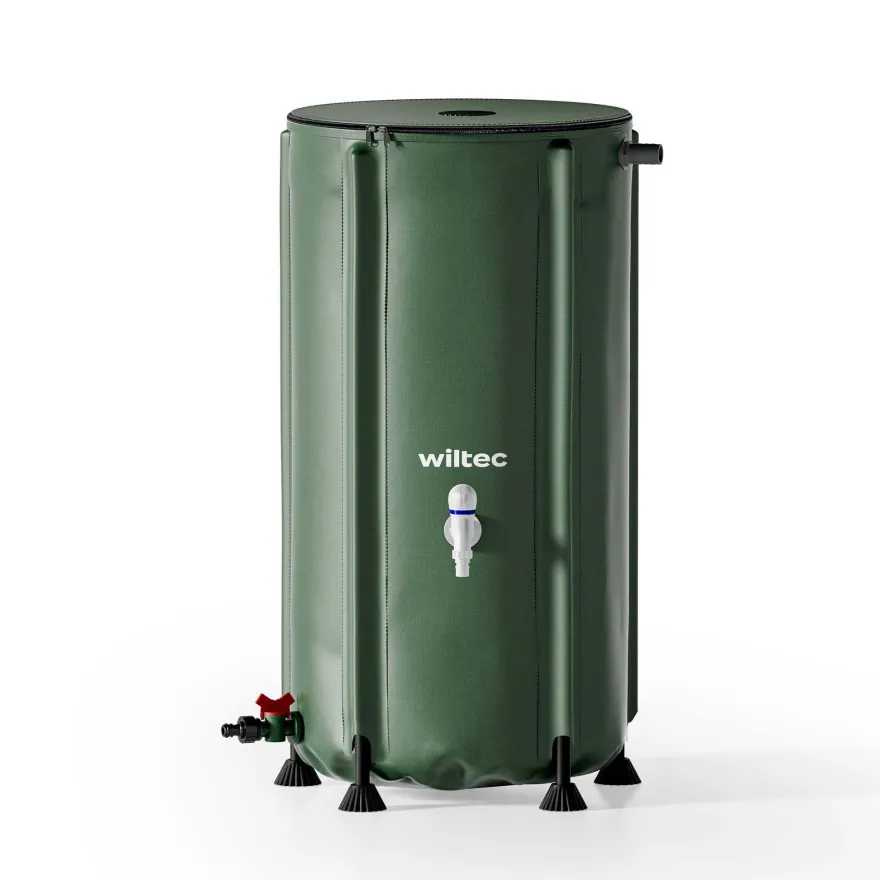 Wiltec Regentonne faltbar 100l Regenwassertonne Wassertank Regenfass Wassertonne