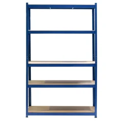 Wiltec Schwerlastregal 120x50x204cm 200kg Steckregal blau Werkstattregal Keller
