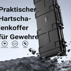 Wiltec Waffenkoffer 119x53x21cm Bogenkoffer Schutzkoffer Gewehrkoffer Langwaffen