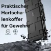 Wiltec Waffenkoffer 109,8x41,5x15,5cm Langwaffenkoffer Gewehrkoffer TSA Schloss