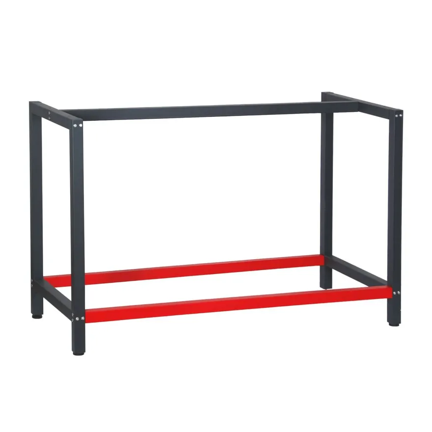 Wiltec Werkbank Gestell 125x57x81cm Stahl Werkbankgestell Tischgestell Werktisch