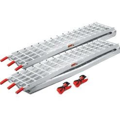 Wiltec 2xAuffahrrampe 310cm 1080kg Quad ATV faltbar Auffahrschiene Alu Rampe