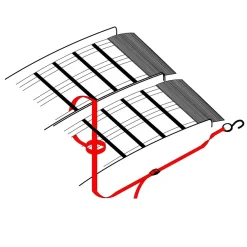 Wiltec 2xAuffahrrampe 310cm 1080kg Quad ATV faltbar Auffahrschiene Alu Rampe