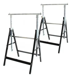 Wiltec 2x Gerüstbock 80-130cm bis 200kg Unterstellbock Klappbock Stützbock