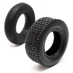 Wiltec 2xReifenmantel 2xSchlauch 15x6.00-6 4pr Winkelventil Rasentraktor Mäher