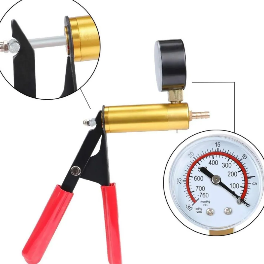 WiMas Vakuumpumpe und Bremsentlüftungssatz mit Vakuummeter