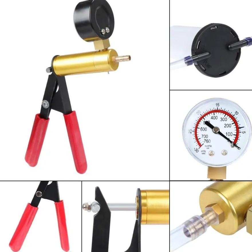WiMas Vakuumpumpe und Bremsentlüftungssatz mit Vakuummeter