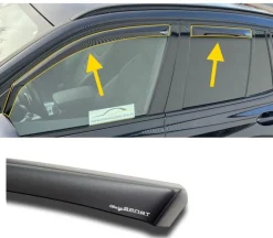 Windabweiser Skoda Octavia Combi (5E) 2012-12/2019 vorne + hinten inkl. ABE (schwarz)