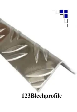 Winkel Riffelblech 1,5/2 2,5/4 3,5/5 5/6,5 2000mm Länge Kantenschutzwinkel