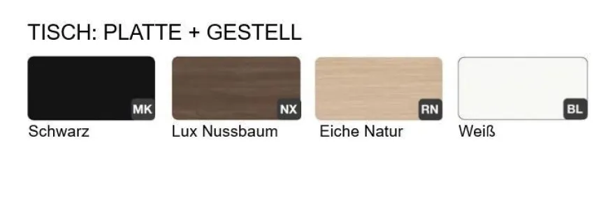 Winkelschreibtisch SILE mit Wangengestell 180/200 x 180 x 74 cm