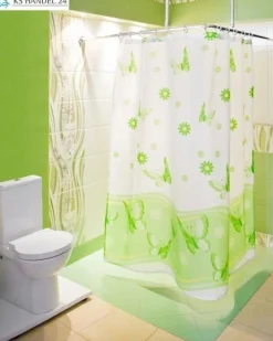 Winkelstange 150x150 cm Überlänge barrierefrei Chrom 2x Deckenhalterungen Badewanne