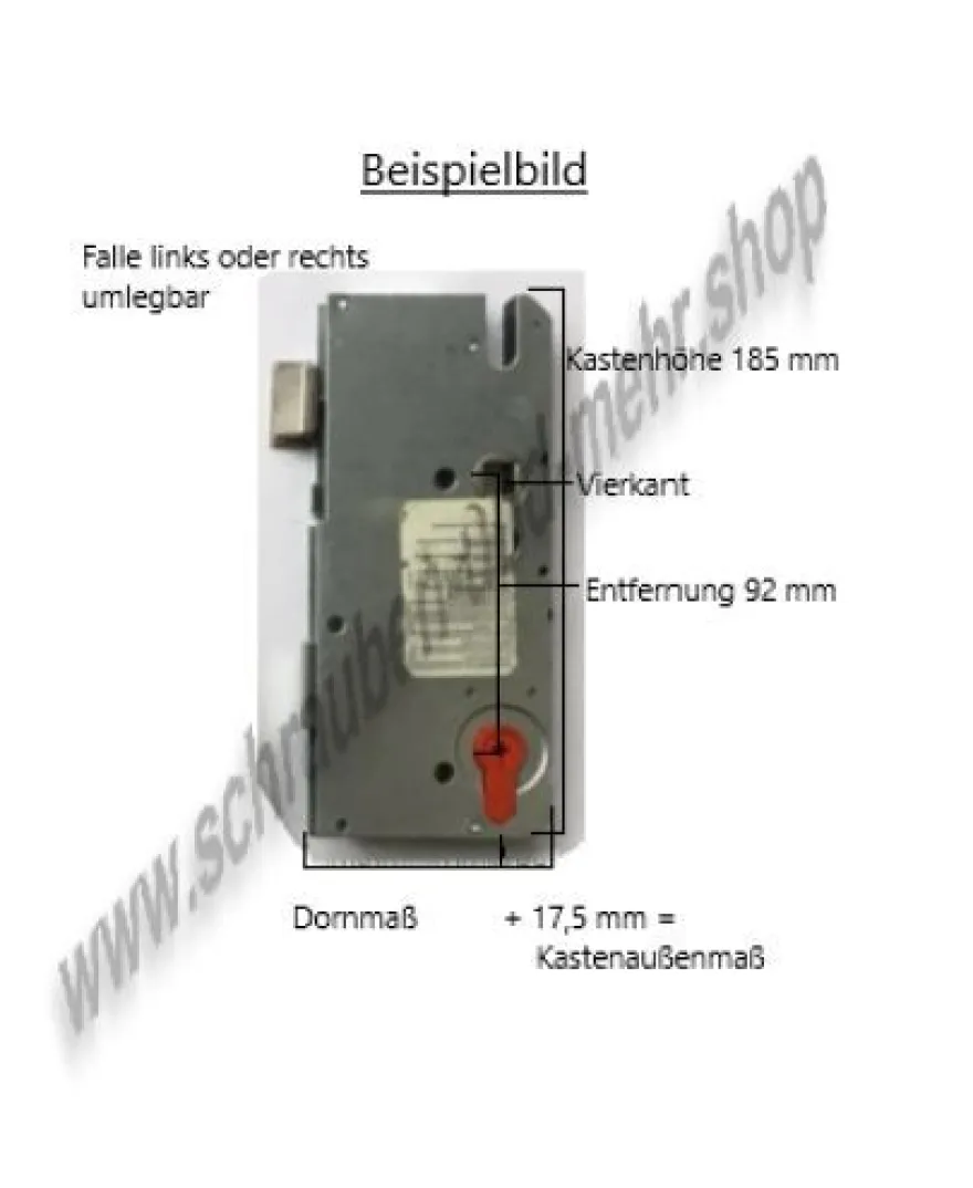 Winkhaus Hauptschloss Reparatur Schlosskasten 185 mm STV TP 2