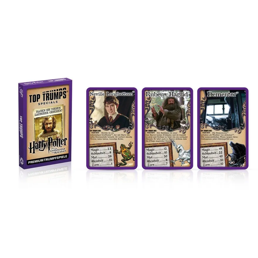 Winning Moves Battle Mat - Harry Potter inkl. drei Top Trumps Kartenspiel Matte