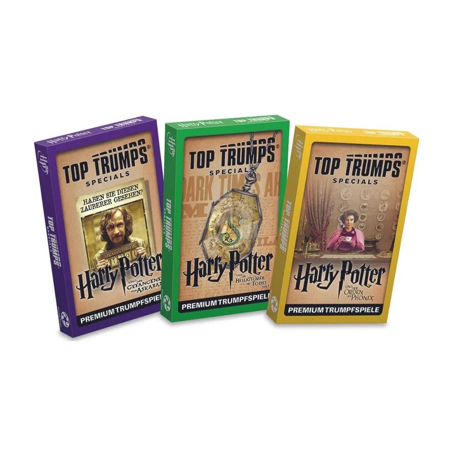 Winning Moves Battle Mat - Harry Potter inkl. drei Top Trumps Kartenspiel Matte