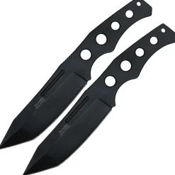WithAmour Aces 2-teiliges Outdoormesser Wurfmesser Set Nylonscheide ( + 18)