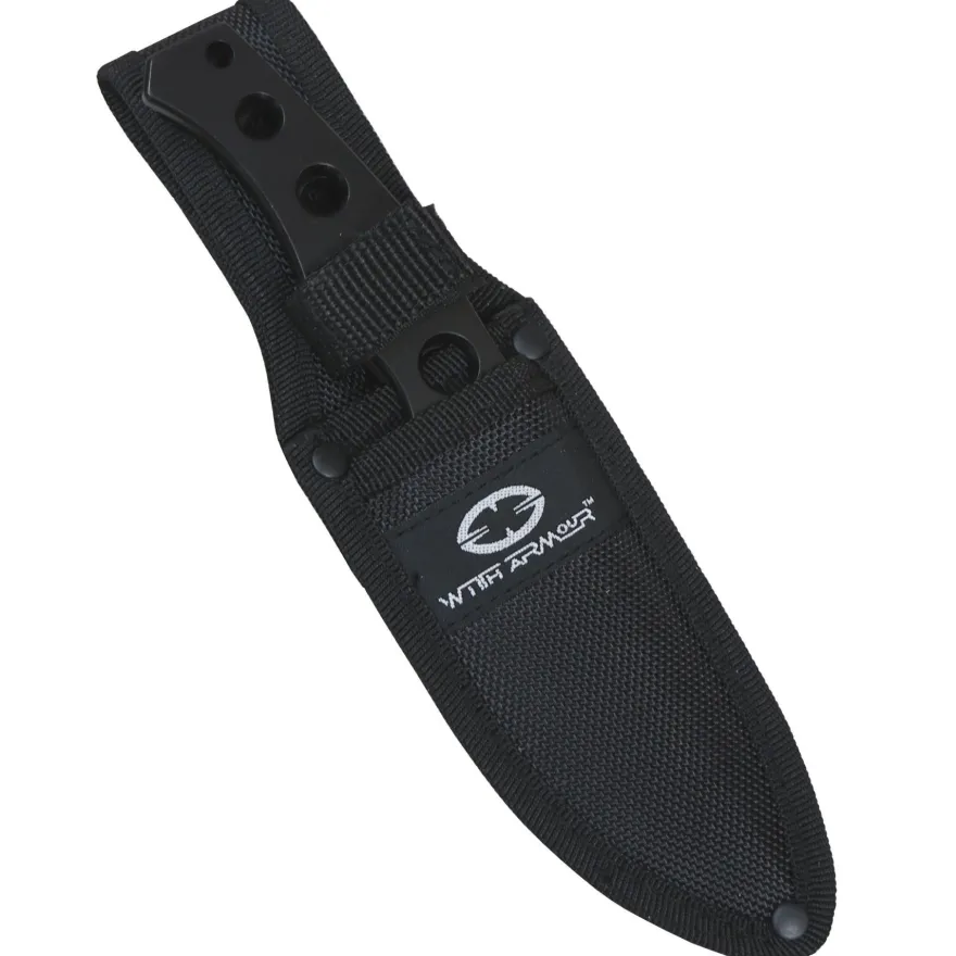 WithAmour Aces 2-teiliges Outdoormesser Wurfmesser Set Nylonscheide ( + 18)