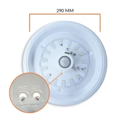 15 W LED Deckenleuchte mit Bewegungsmelder Ø 290mm
