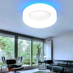 WOFI Cameron 147 RGB LED Decken Lampe Leuchte FB Ø45 cm 26W 2100L 5500K Weiß