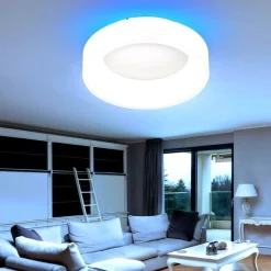 WOFI Cameron 147 RGB LED Decken Lampe Leuchte FB Ø45 cm 26W 2100L 5500K Weiß