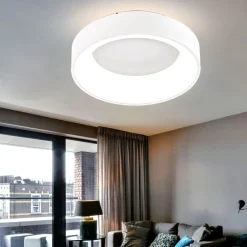 WOFI Cameron 147 RGB LED Decken Lampe Leuchte FB Ø45 cm 26W 2100L 5500K Weiß