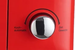 Wolkenstein MW 720 FR Retro Mikrowelle Rot – 20 Liter, 700 Watt