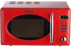 Wolkenstein MW 720 FR Retro Mikrowelle Rot – 20 Liter, 700 Watt