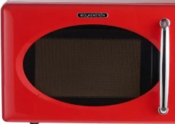 Wolkenstein MW 720 FR Retro Mikrowelle Rot – 20 Liter, 700 Watt
