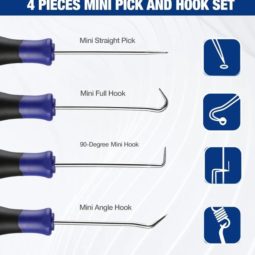 Workpro 4-Teiliges Mini Pick Präzision Automobil Werkzeug Set Entfernen
