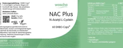 Woscha NAC Plus N-Acetyl-L-Cystein, 60 Kapseln