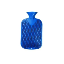 Wärmflasche Karo-Halblamelle saphir
