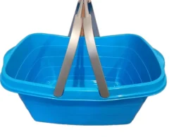 Wäschewanne mit Bügel / Einkaufswanne 60x37,5x28cm - diverse Farben