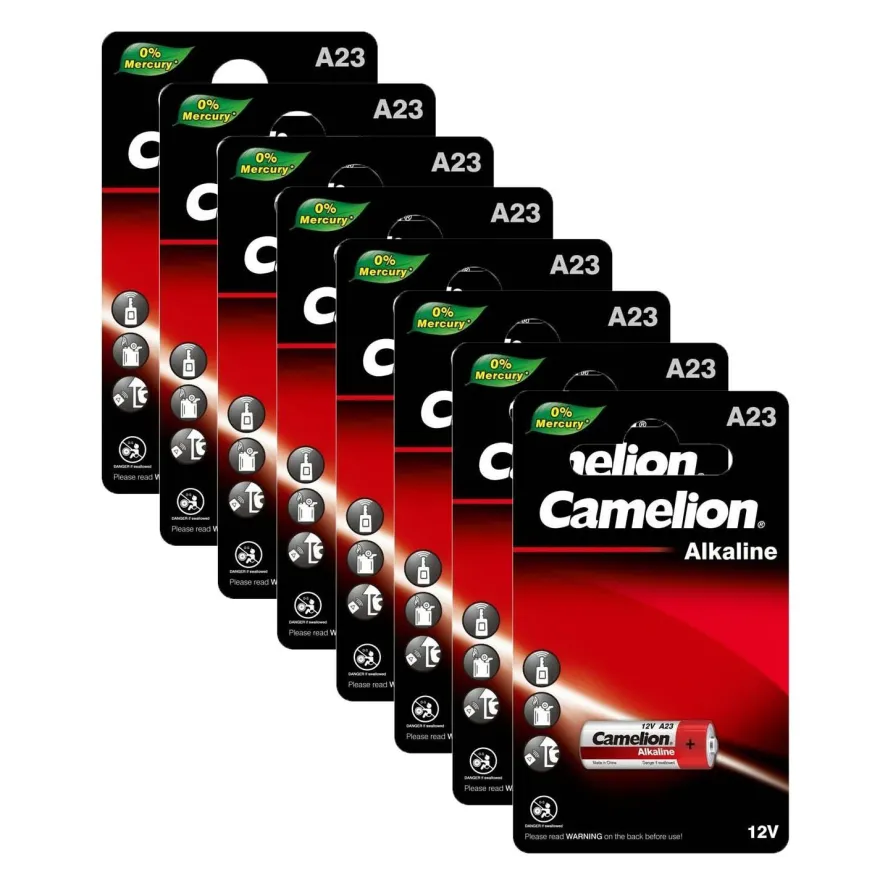 8x Camelion A 23 Batterie 12 V A23 23A LR23A MN21 LR23 Alkaline