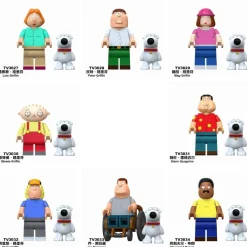 8 x Custom Lego Family Guy Peter Griffin Cartoon Held Mini Figur Spielzeug Bausteine
