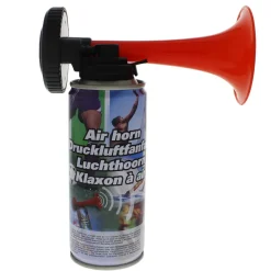10x Drucklufanfare 210ml Gashupe Fantröte Airhorn Tröte Stadion Horn Fanfare NEU