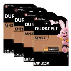 4x Duracell Batterie MN27 A27 LR27A GP27 L828 12V 18mAh ø 8x28mm