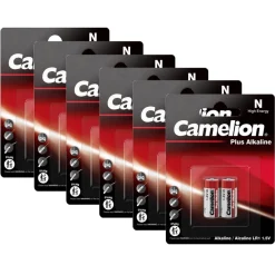 6x 2er Blister Camelion LR1 MN9100 Lady N PLUS Alkaline Batterien