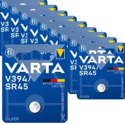 10x 1er Blister Varta V394 / SR936SW Watch 394 SR45 V 394 Batterien Knopfzellen